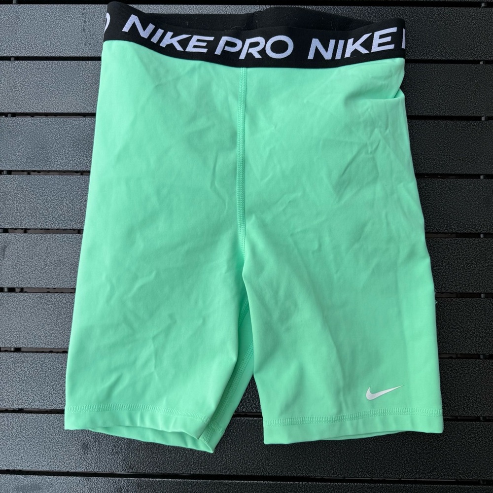 Nike Pro Mint Green Compression Shorts
